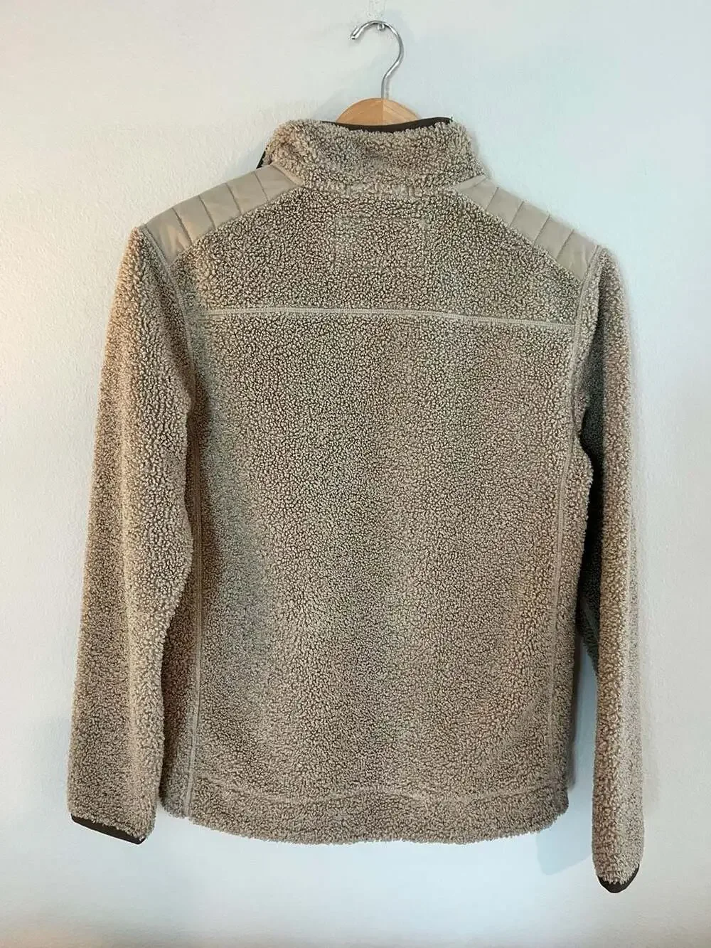 Vineyard Vines, Sherpa Quarter Zip, Preppy Outdoors, Fall, Brown, Unisex XS